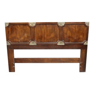 Henredon Campaign Style Queen Headboard For Sale