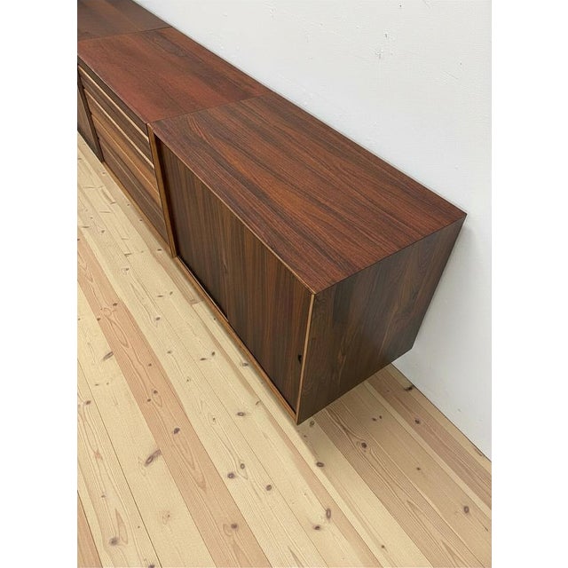 1960s Floating Wall Mounted Rosewood Sideboard by Poul Cadovius for Cado, 1960s For Sale - Image 5 of 14