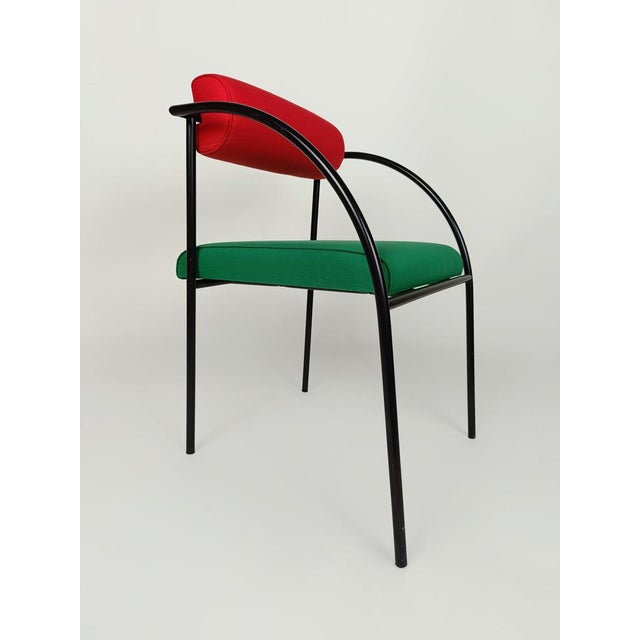 Postmodern Chairs Model Vienna attributed to Rodney Kinsman for Bieffeplast, 1980s, Set of 4 For Sale - Image 17 of 18