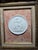 Mid 20th Century Vintage Italian Medallion Souvenir of Grand Tour Framed on Fortuny Fabric. For Sale - Image 5 of 5