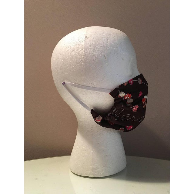 Handmade Hermes Dancing Pearls Silk Scarf Mask For Sale In Philadelphia - Image 6 of 8