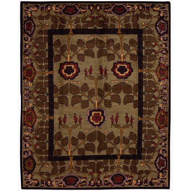 21st Century Modern Arts & Crafts Tibetan Wool Rug For Sale - Image 13 of 13