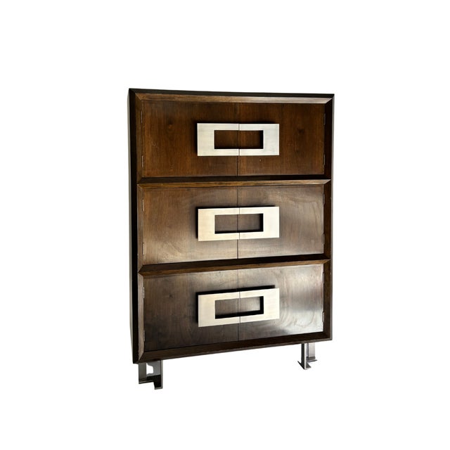 This extraordinary cabinet, designed and manufactured in Spain by Jordi Vilanova i Bosch during the 1970s, is an...