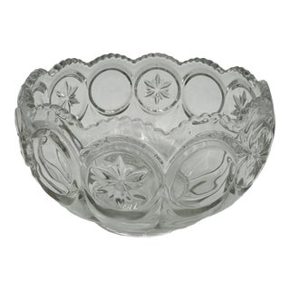 Vintage Tiffin Franciscan Punch Bowl With Moon and Stars Motif For Sale