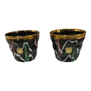 Pair of Vintage Mid 20th Century Cachepots Fohn Keramik W. Germany