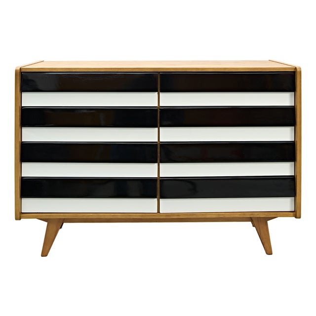 Black and White U-453 Buffet by Jiri Jiroutek for Interier Praha, 1968 For Sale