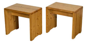 Vintage 1970s Attributed to Charlotte Perriand Stools