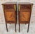 Traditional 1940s Pair of French Empire Style Wood Nightstands With Inlay and Bronze Mounts For Sale - Image 3 of 11