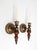 Vintage Colonial Revival Wood Candle Wall Sconces Pair For Sale - Image 4 of 12