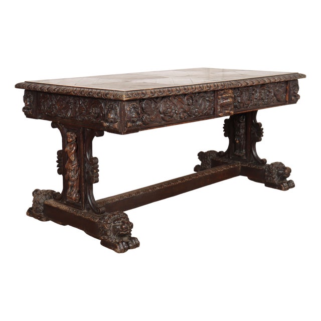 English Oak Centre Table For Sale