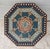 2010s Moroccan Hexagonal Hand Painted Wooden Side Table / Cerulean Zouak For Sale - Image 5 of 6