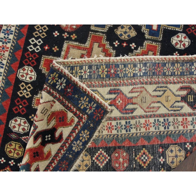 Antique Caucasian Shirvan Runner, 3'7" × 8'6" For Sale - Image 4 of 10