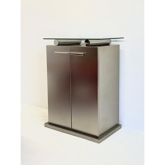 Postmodern Aluminum Bar Cabinet from Belgochrom, 1980s For Sale - Image 6 of 16
