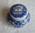 19th Century Antique Rare Magda Toilet Cream Porcelain Jar Blue & White the Magda Co Chemists Chicago For Sale - Image 5 of 8