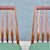 Vintage Danish Modern Slat Back "Eva" Dining Chairs in Teak Attributed to Niels Koefoed For Sale In Los Angeles - Image 6 of 11