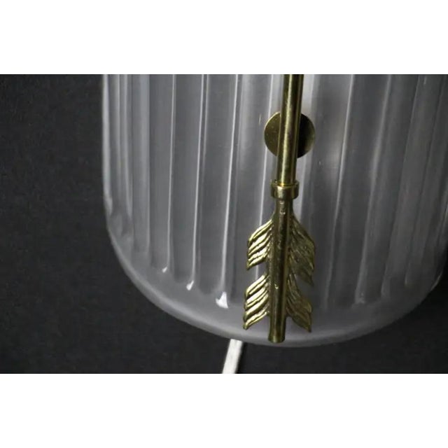 Large White Glass Sconces in the style of Petitot, 1990s, Set of 2 For Sale - Image 6 of 14