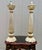 2010s Panache Designs Scallop White Gold Table Lamps - a Pair For Sale - Image 5 of 5