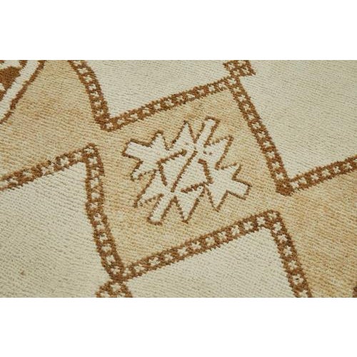 Beige Bohemian Runner Rug For Sale - Image 5 of 7