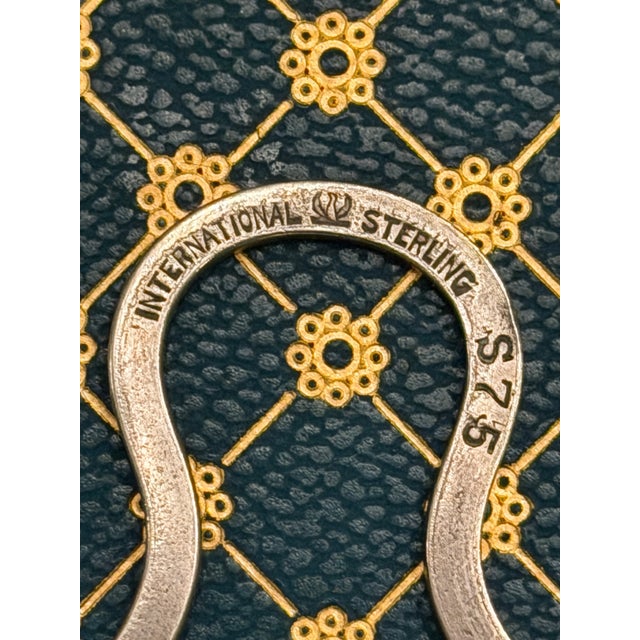 Silver Vintage 1940’s Sterling Silver Over-the-Cup Tea Strainer For Sale - Image 8 of 9