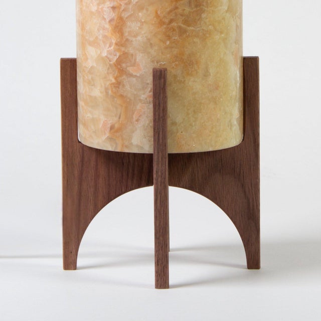 Early 21st Century Comet No. 0207 Hand-Carved Alabaster Table Lamp by Material Lights For Sale - Image 5 of 6
