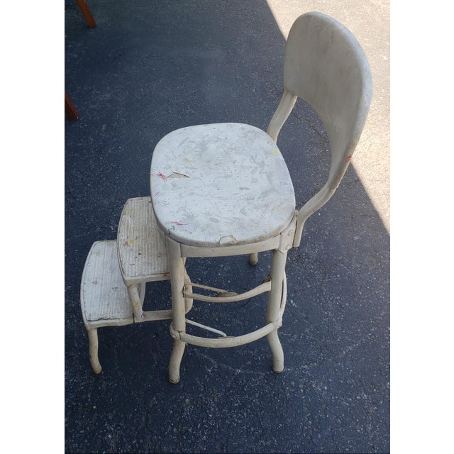 Vintage Cosco Step Stool Counter Chair Chairish