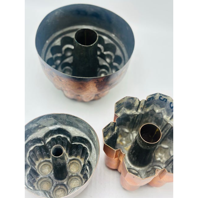 Collection of Antique Copper Molds, Set of 3 For Sale - Image 4 of 6