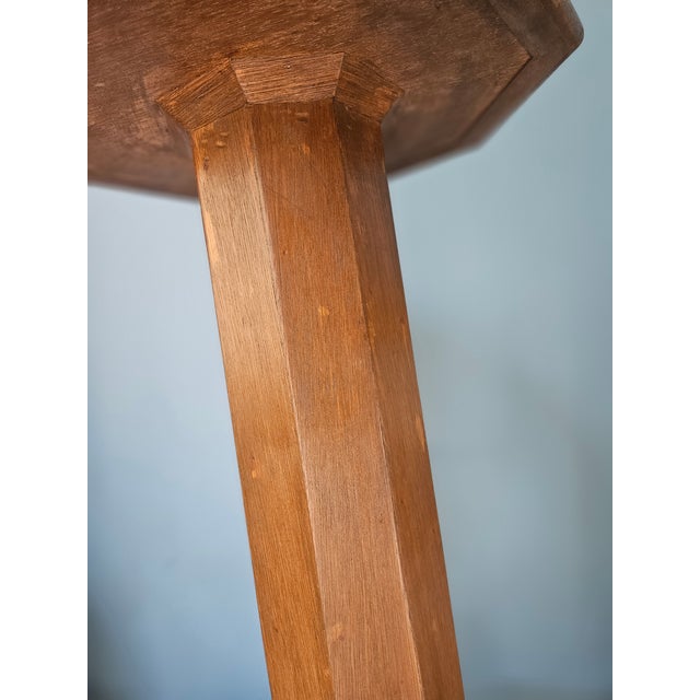 Mission Style American Arts and Craft Pedestal Stand For Sale - Image 10 of 12