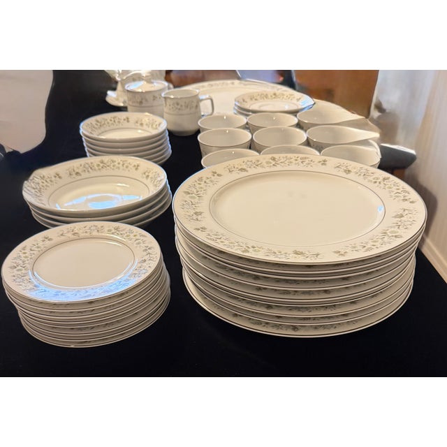 1960s Imperial China W. Dalton 745 Wild Flower Dishes - Set of 39 For Sale - Image 10 of 18