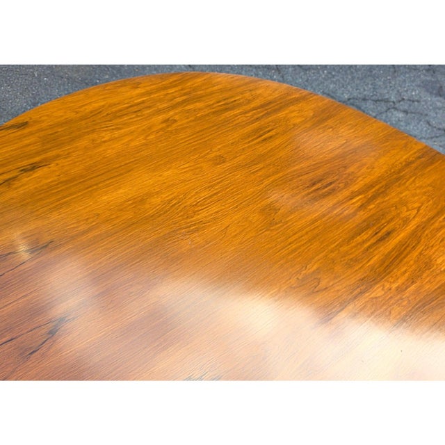 Mid 20th Century Vintage Karges Furniture Rosewood Oval Top Neoclassical Style Oval Extending Dining Table For Sale - Image 5 of 10