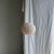 Small Japanese-Style Rattan and Natural Linen Pendant Light For Sale - Image 13 of 18