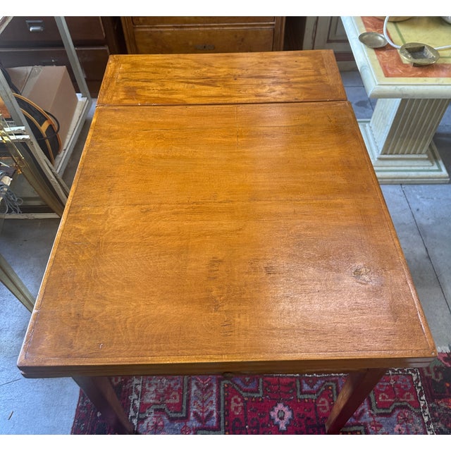 Extendable Square Table in Beech Wood, 1900s For Sale - Image 15 of 18