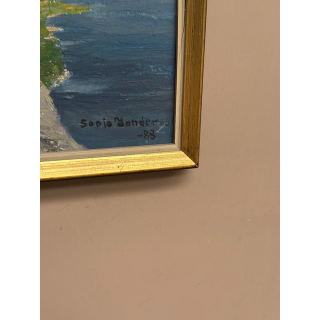 Sonia Yander, Landscape, 1983, Oil Painting on Canvas, Framed For Sale - Image 4 of 18