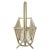 Franco Albini Mid Century Modern Sculptural Bamboo Magazine Rack Holder, Franco Albini Style For Sale - Image 4 of 10