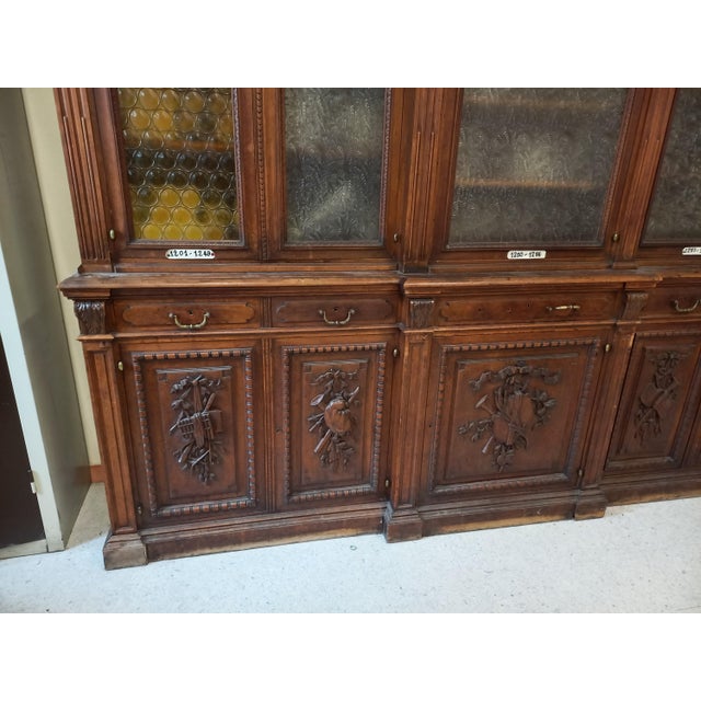 Monumental Glass Library in Oak For Sale - Image 18 of 18