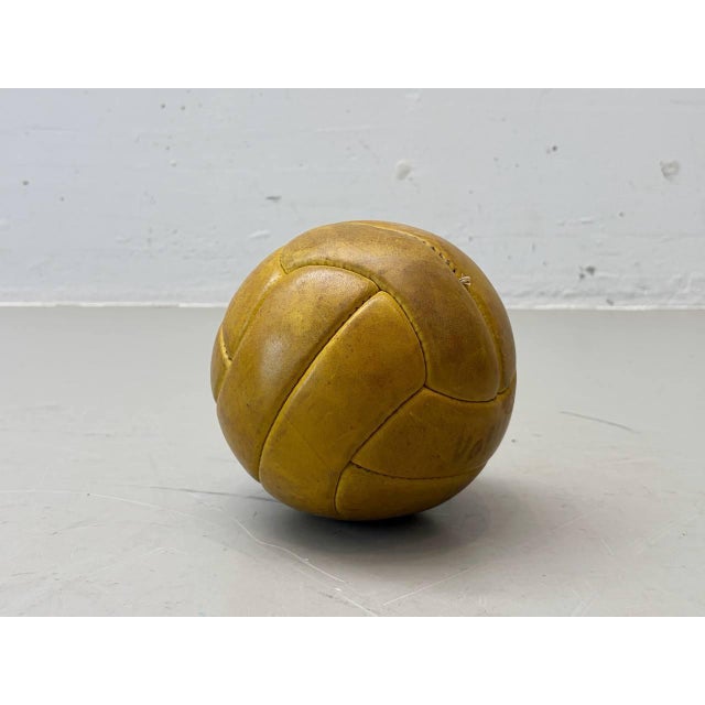 1960s Vintage Leather Ball, 1960s For Sale - Image 5 of 9
