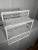 Vintage Coastal White Wicker Double Wall Shelf Towel Bar For Sale In Houston - Image 6 of 12