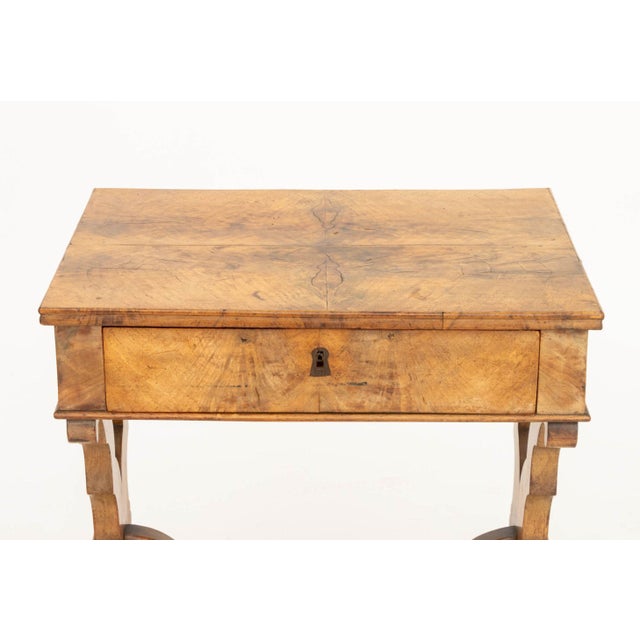 French Louis XV Style Walnut Sewing Table For Sale - Image 3 of 9