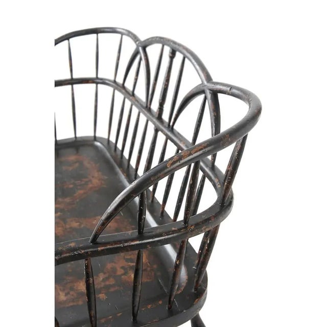 2020s Rustic Hoop Back Bench For Sale - Image 5 of 6
