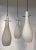 Italian 1950s Triple Pendant Chandelier For Sale - Image 4 of 12