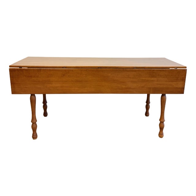 Vintage Farmhouse Style Wood Harvest Table For Sale