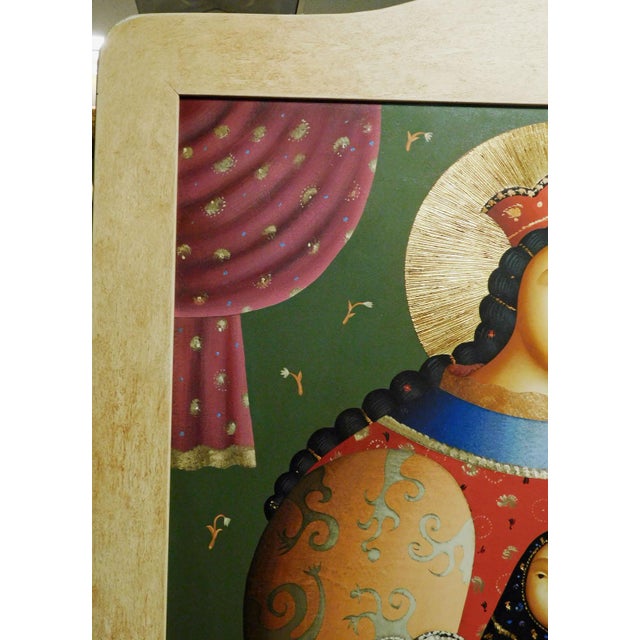 Anton Arkhipov Madonna Christ Original Painting on Canvas Artist Framed Listed For Sale - Image 10 of 11