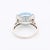 Vintage 18K Gold, Blue Topaz and Diamond Ring, Size 6.75 For Sale - Image 4 of 5