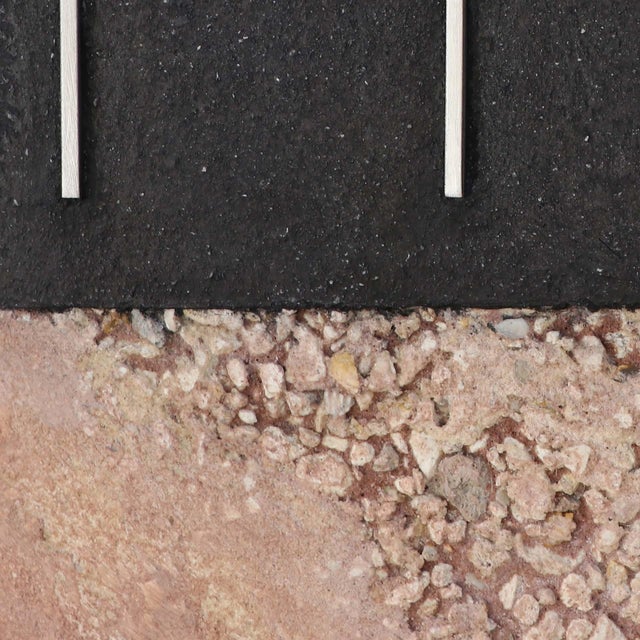 Joe Segal Core 3 Concrete and Copper Scuplture This contemporary wall sculpture by Joe Segal explores balance, material...