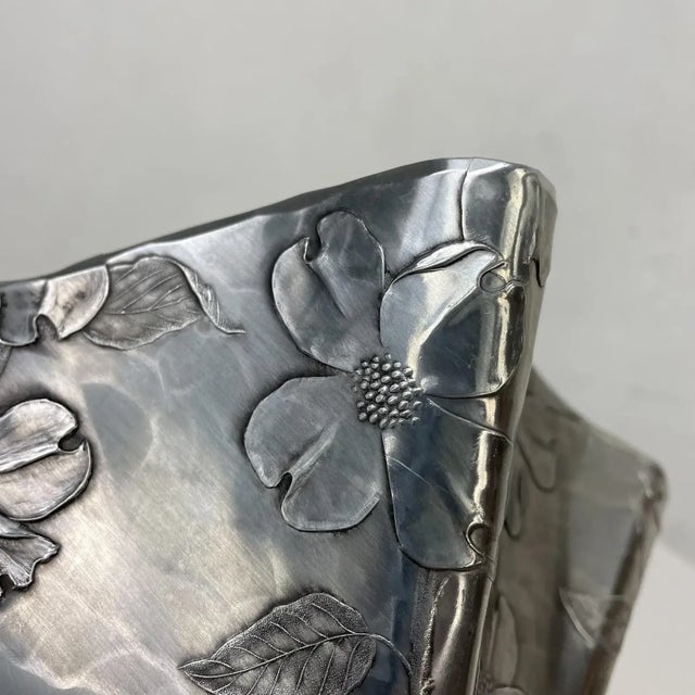 1960s 1960s Sculptural Dogwood Serving Dish by Wendell August Forge Grove City, Pa For Sale - Image 5 of 8