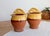 Rustic Vintage Wall Planters in Yellow Glazed Stoneware, 1980s, Set of 2 For Sale - Image 3 of 8