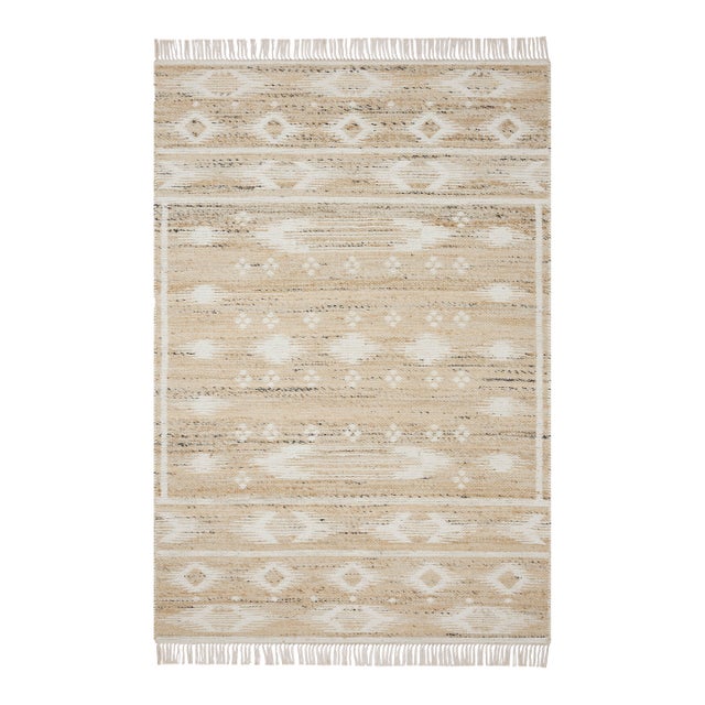 Angela Rose x Loloi Rivers Natural / Ivory 9'-3" x 13' Area Rug For Sale