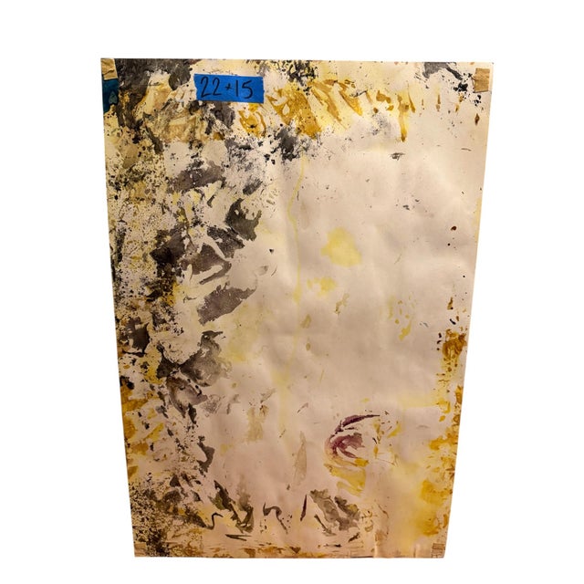 1972 Arzen (Signed) Mid-Century Modern Abstract Figurative Sepia Ink & Watercolor Painting on Paper – Unframed For Sale In New York - Image 6 of 6