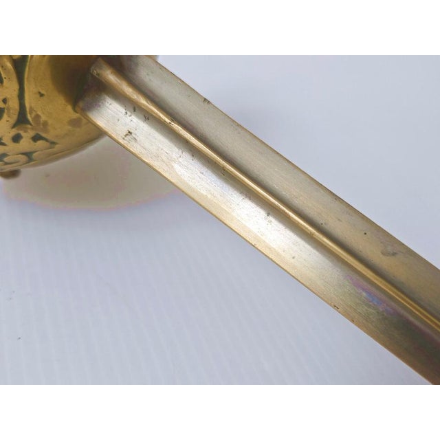 Vintage Sword-Shaped Ashtray in Brass and Gilded Bronze, 1970s For Sale - Image 11 of 12