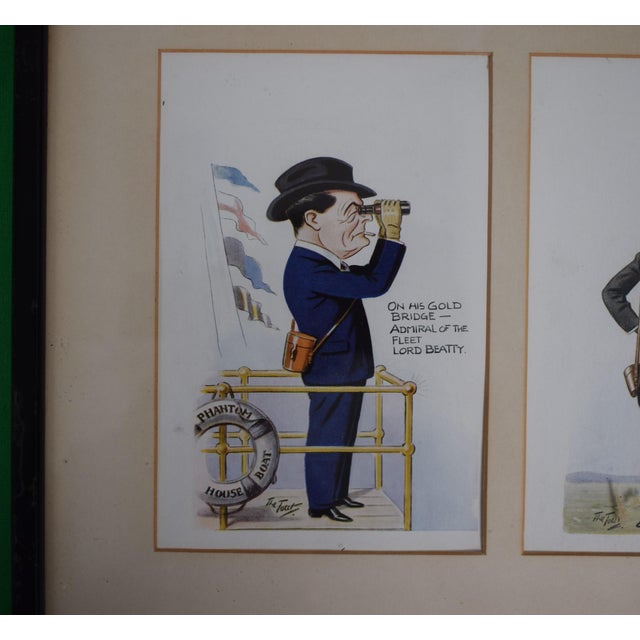 1930s A Set of Four (4) 1930’s Horseracing & Turf Personalities Caricature Prints For Sale - Image 5 of 5