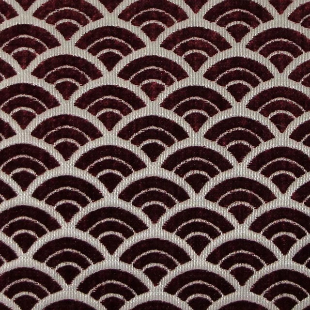 Contemporary Contemporary Seigaiha Scallop Throw Pillow - 12x19 For Sale - Image 3 of 5